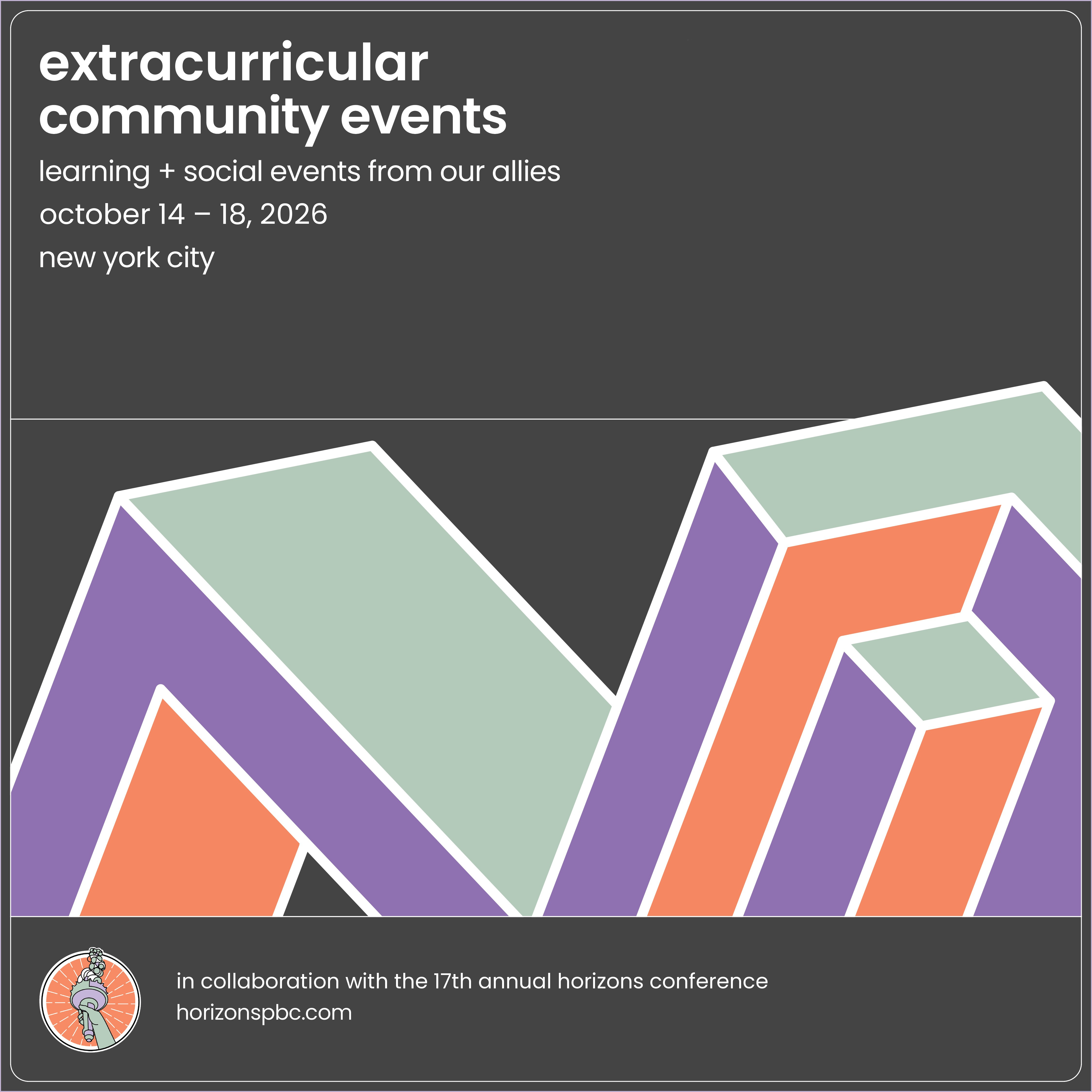 Horizons Extracurricular — Community Events, October 14–18, 2026, New York City